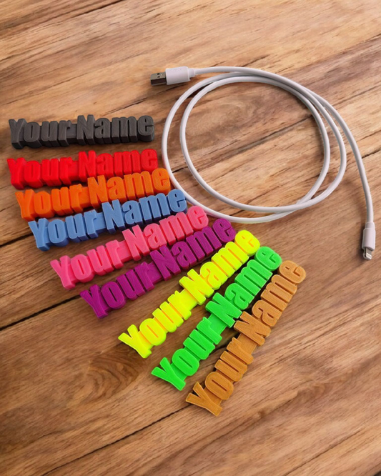 Personalized Cable Name Tags