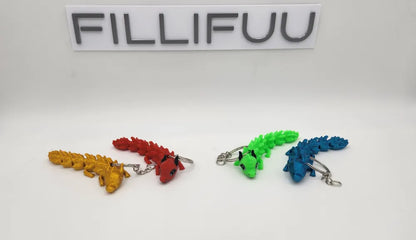 Flexi Cute Dragon Keychain