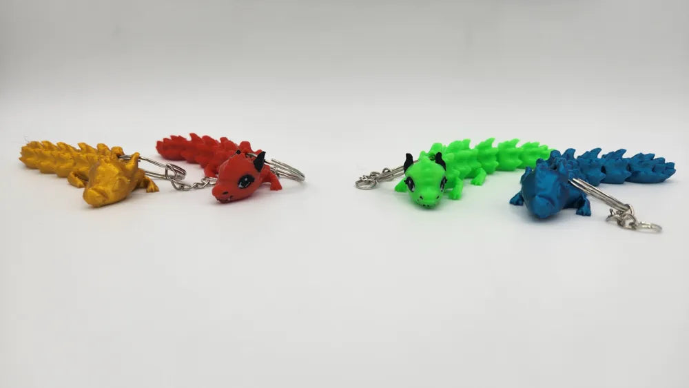 Flexi Cute Dragon Keychain