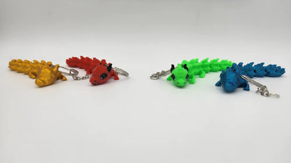 Flexi Cute Dragon Keychain