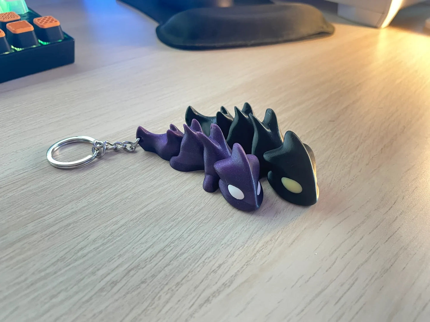 Mini Articulated Dragon Keychain