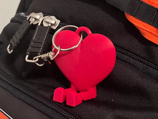 Flexi Heart Keychain – With Dangly Legs